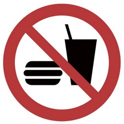 Essen und Trinken verboten...
